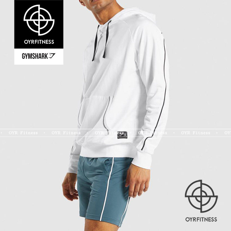 英国GYMSHARK RECESS HOODIE男运动连帽套头卫衣 - 图1