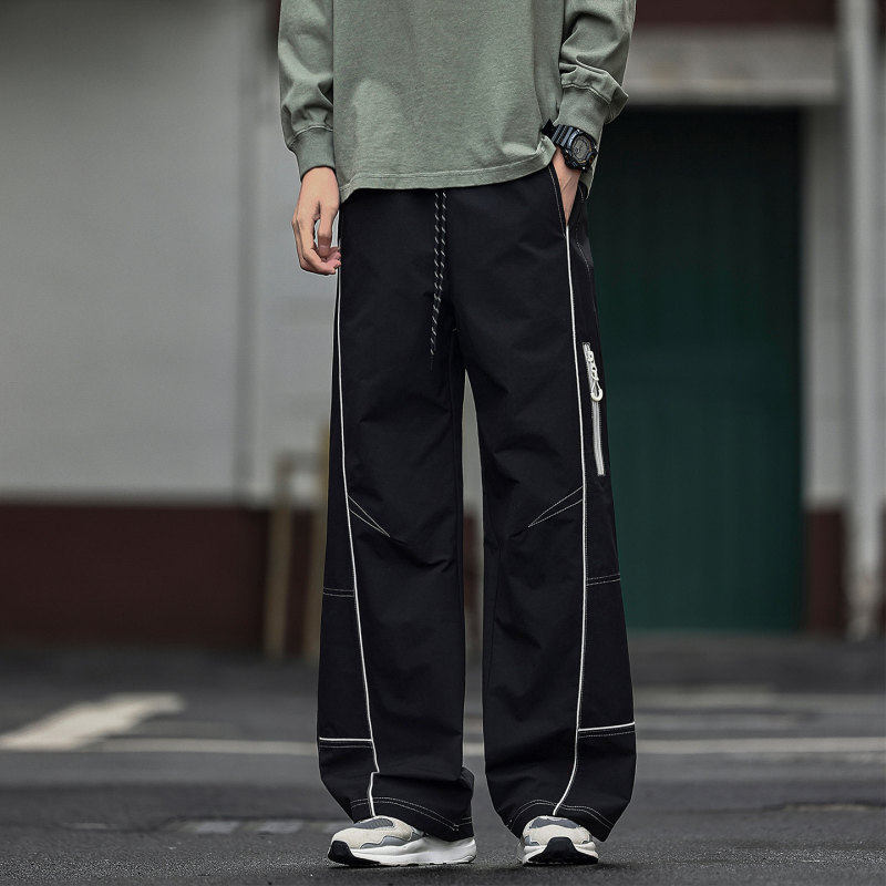 班尼路伞兵冲锋裤男生春秋季2026潮牌机能户外工装裤休闲阔腿长裤,淘宝优惠券,粉丝福利购,淘宝优惠卷