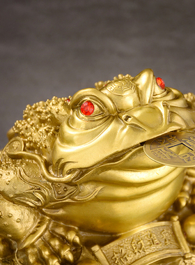 纯铜金蟾摆件店铺收银台开业礼品