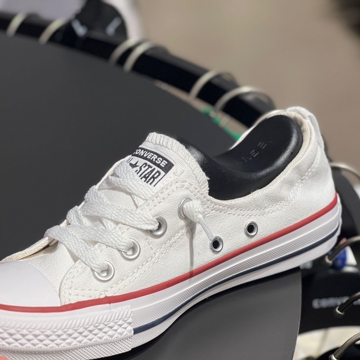 CONVERSE匡威All Star一脚蹬懒人鞋女休闲帆布小白鞋 537084C,淘宝优惠券,粉丝福利购,淘宝优惠卷