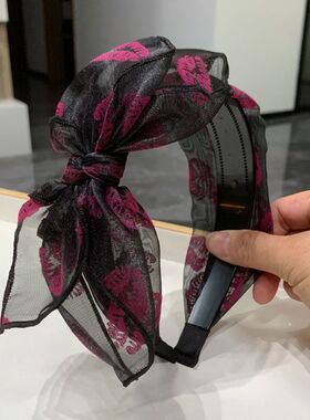 网纱宽边头箍头箍网纱发卡洋气