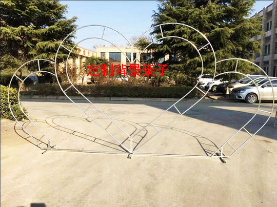 婚庆拱门铁艺花架方形架子道具绢花拱门圆形门开业花门婚礼布置现