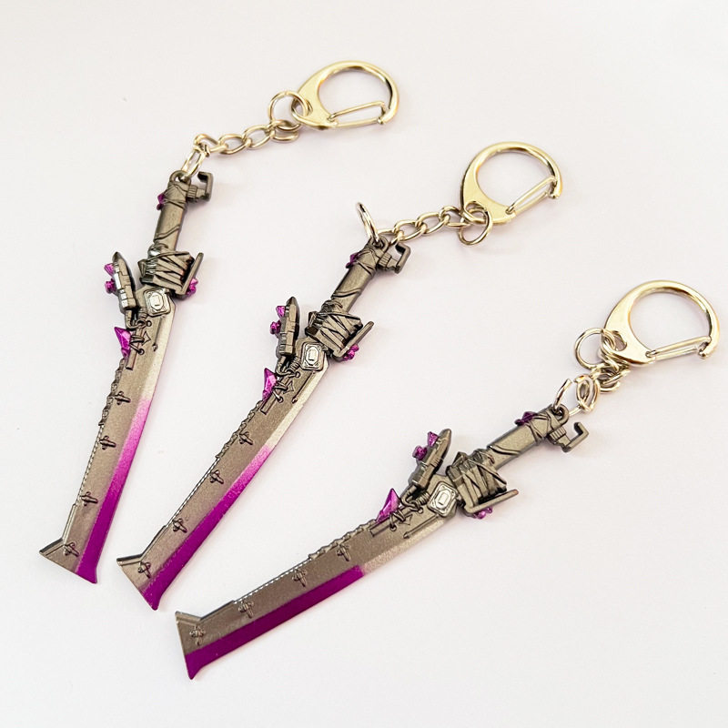 和平精英手办和平周边模型精英游戏手办迷你小号火焰刀全金属挂件男孩玩具吊坠