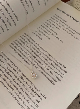 复古轻奢一颗珍珠吊坠项链