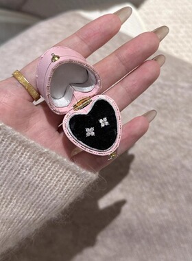 925银针小清新迷你四叶草耳钉