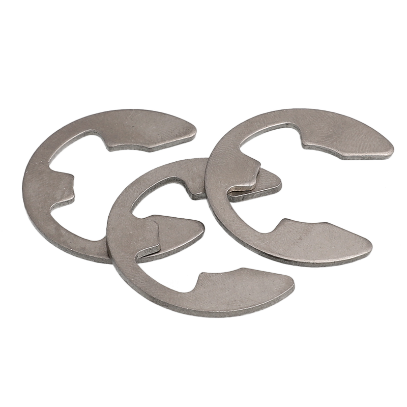 不锈钢304开口挡圈 E型卡簧扣 M￠1.5-2-3-3.5-4-5-6-7-8-9-10-15 - 图3