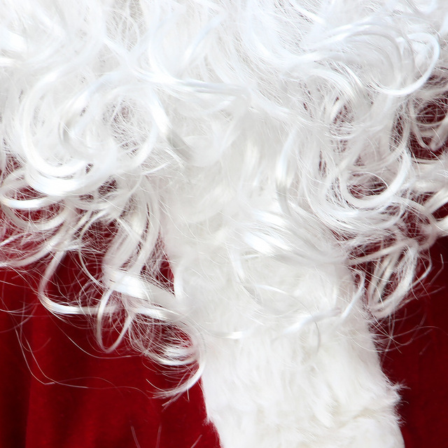 高档圣诞节成人圣诞老人骑麋鹿的白胡子老爷爷套装加厚表演服装 - 图2