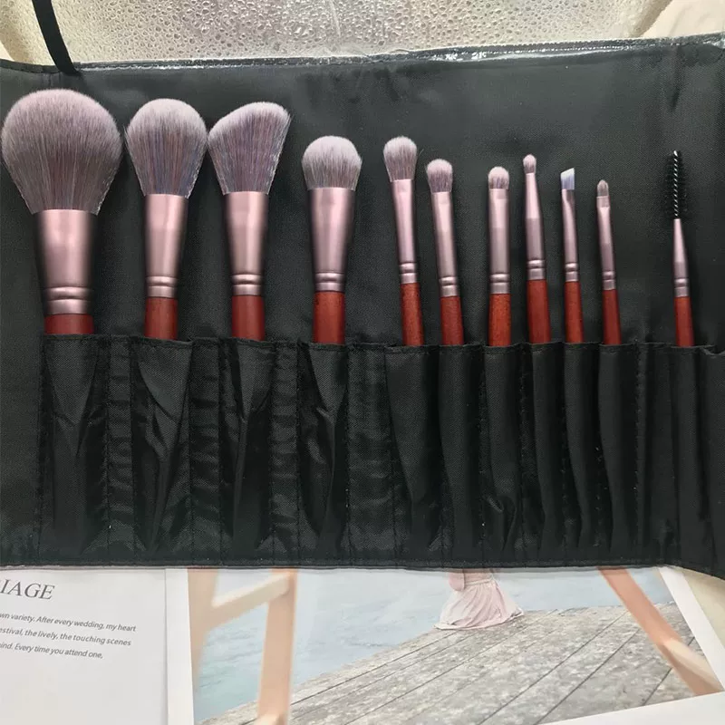 Brush, foundation, face blush, 11 pieces, for beginners, full set