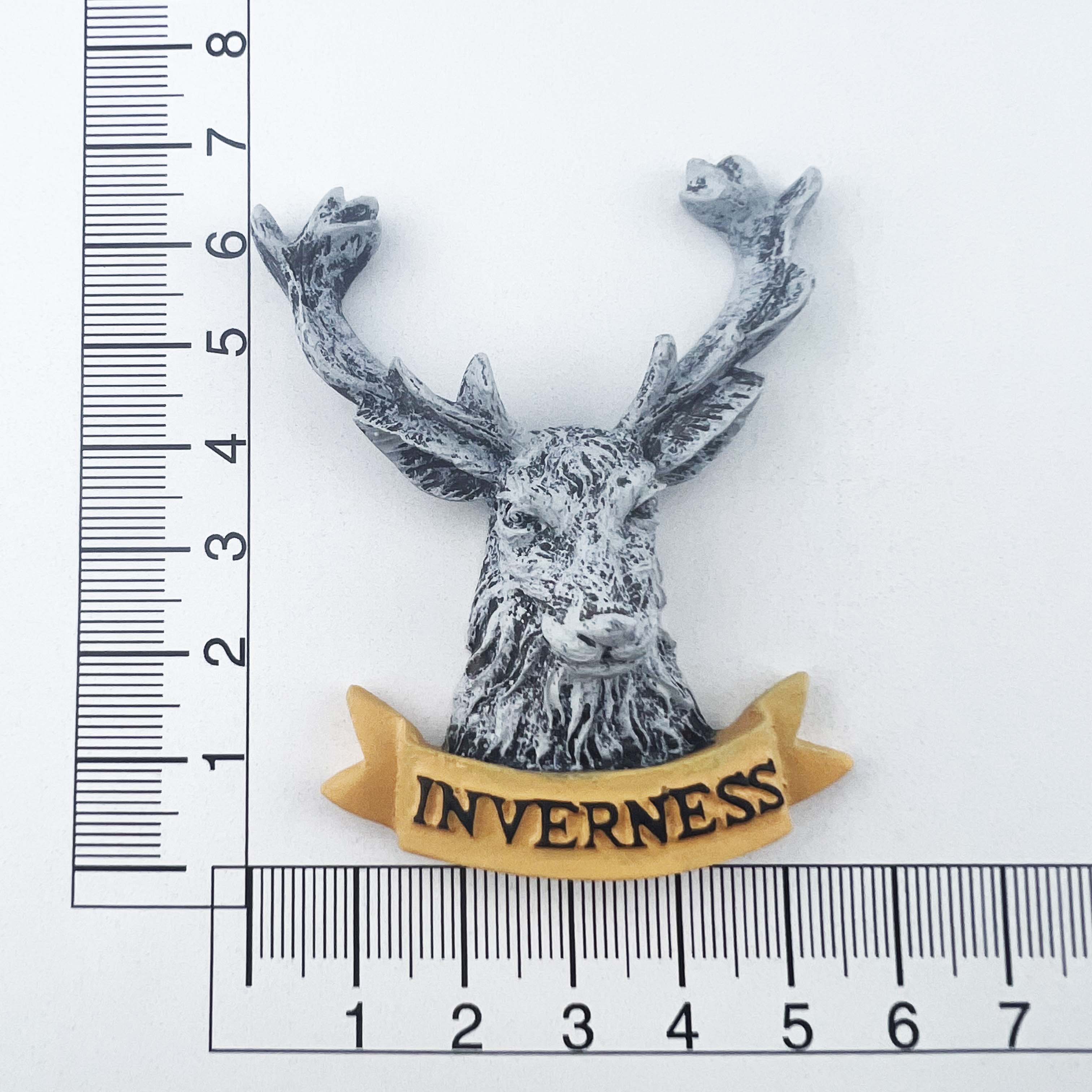 英国苏格兰因弗内斯创意旅游纪念装饰工艺品立体麋鹿磁性冰箱贴 - 图2