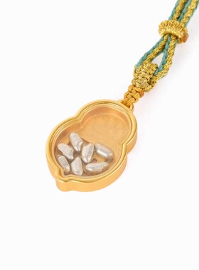 新中式七粒米招财项链福禄系列挂件钥匙扣新年本命年财源滚滚来