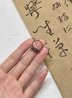 极细·mini小醒狮戒指手工编织