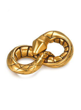 黄金色无限灵蛇转运珠金色生肖蛇串珠情侣手串精致百搭diy配件