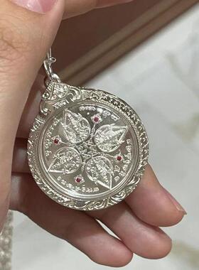 王嘉尔同款泰国佛牌项链四面佛银色版托尼贾吊坠百搭泰国古风特色