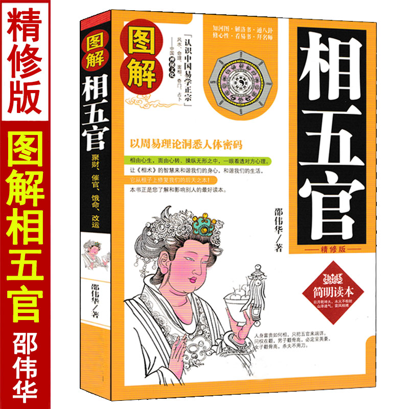 全套4册图解相面术相手术相五官看面相辨贫富邵伟华著简单易学麻衣神相男女手相面相五官大全痣斑命相法古代现代相术书籍-图3