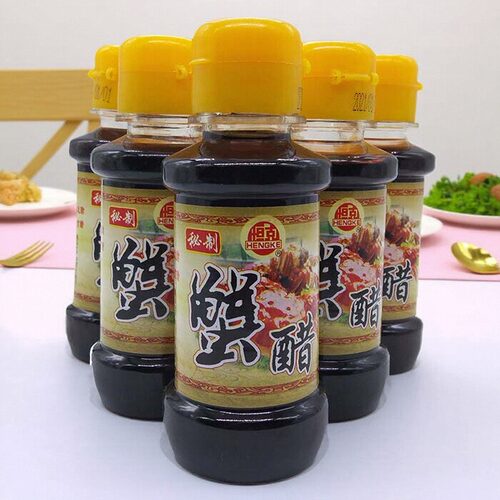 恒克蟹醋/镇江特产/螃蟹专用调料/阳澄湖大闸蟹100ML塑料小瓶包装 - 图0
