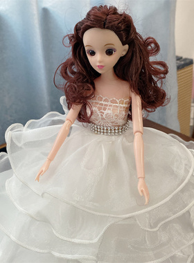 45*80cm洋娃娃婚纱娃娃大拖尾汽车摆件创意礼物公主生日女孩摆件