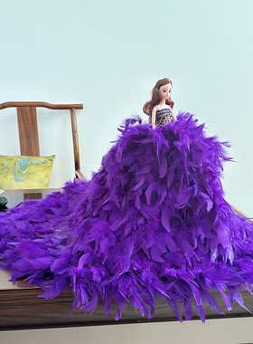 45*80cm洋娃娃婚纱娃娃大拖尾汽车摆件创意礼物公主女孩橱窗摆件