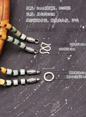 巴匠A货缅玉石纯银项链佛牌链