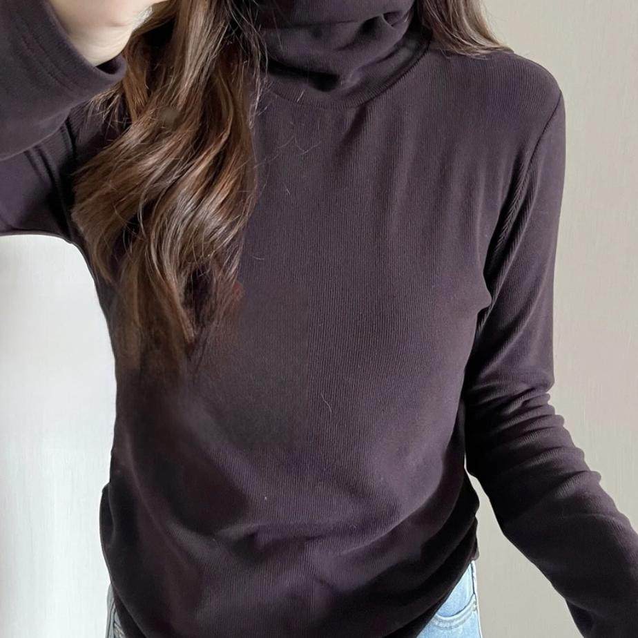 大码女装2026春秋新款胖妹妹宽松百搭堆堆领双面绒长袖T恤打底衫,淘宝优惠券,粉丝福利购,淘宝优惠卷