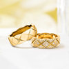 Customized necklace ring kaleidoscope four-leaf clover diamond pendant gourd fan-shaped nail bag coco note diamond ring