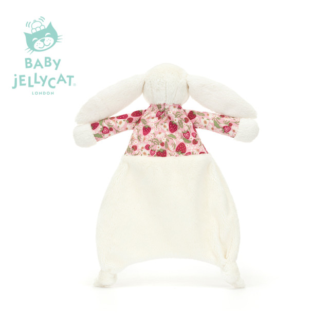 British Jellycat floral cloth milky white Bonnie rabbit comfort sweet sleep towel (Bai Rui) ຂອງຂວັນເດັກນ້ອຍ