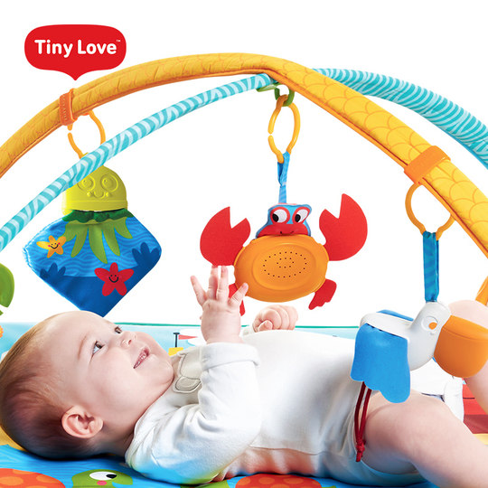TinyLove婴儿健身架新生儿礼物宝宝躺着玩具0-3-6个月音乐游戏毯