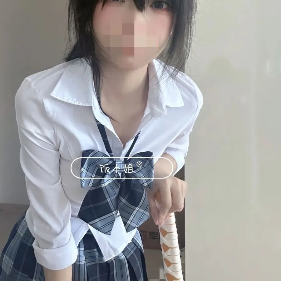 jk制服纯欲辣妹收腰长袖衬衫女学院风格裙jk套装修身显瘦白色衬衣-图3