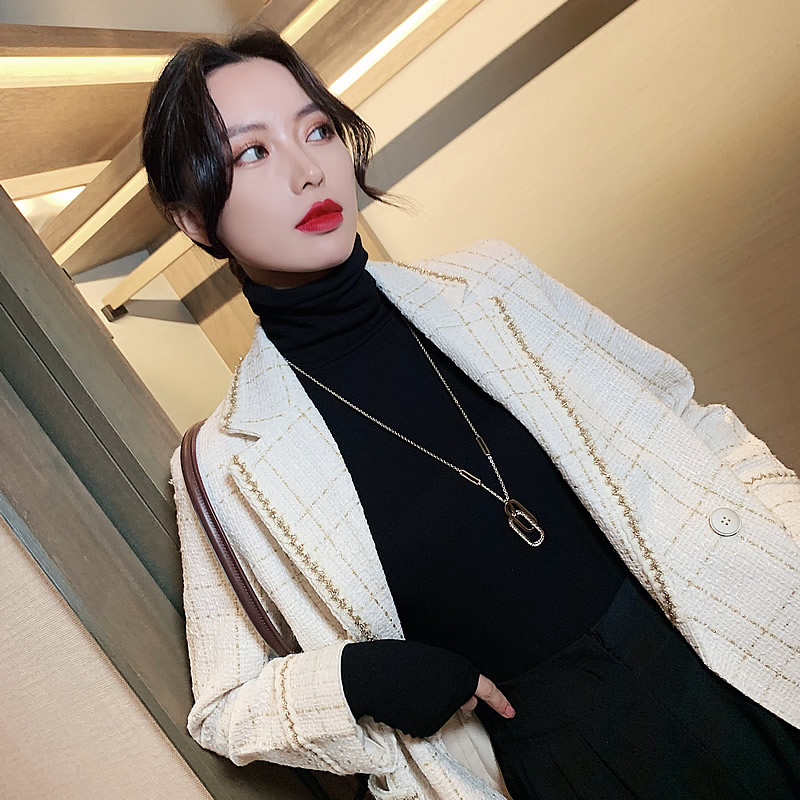 双环吊坠秋冬毛衣链长款百搭简约项链女 新款潮网红链子配饰 2019 双环吊坠秋冬毛衣链长款百搭简约项链女 新款潮网红链子配饰 2019