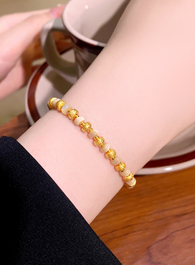金色串珠手串轻奢小众精致高级感