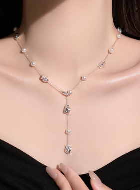 长款满天星珍珠项链高级感轻奢