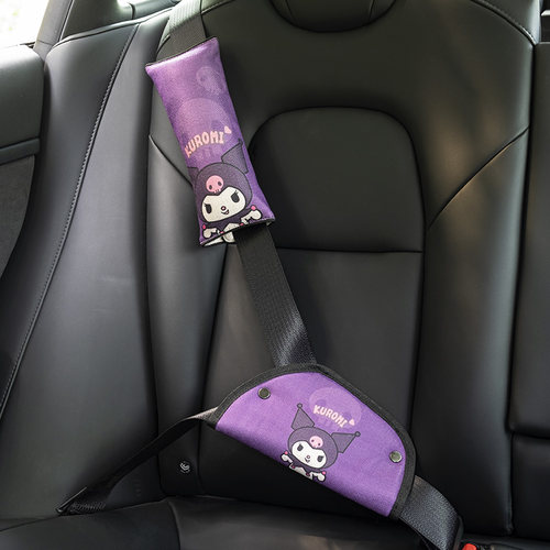 儿童安全带调节固定器防勒脖汽车保险带护肩套保护套宝宝卡通可爱 - 图3