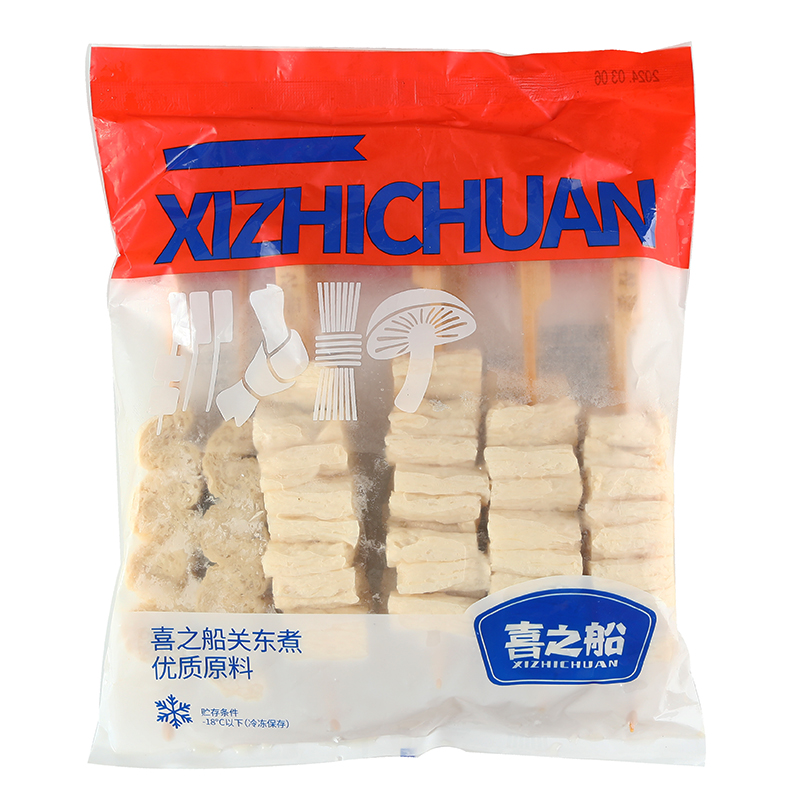 喜之船素烧面筋串400g/袋10串面筋半成品非即食商用罗森关东煮冷-图3