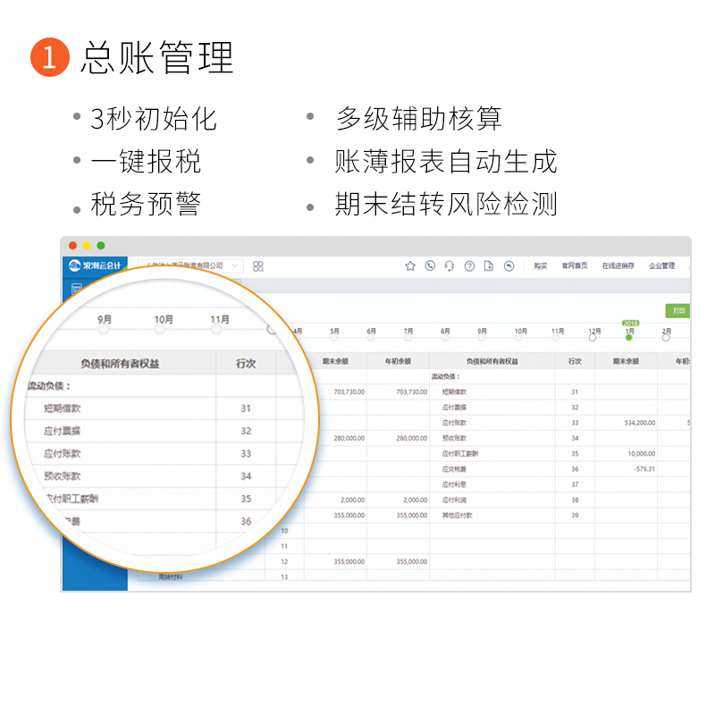 浪潮云会计财务软件标准版专业版中小微企业做账记账代账进销存