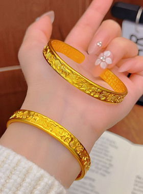 吉象如意孟加拉赤金手镯