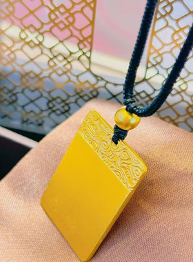 合金吊坠 南非矿金【无事牌吊坠】孟加拉赤金北欧金锡金 里外一色