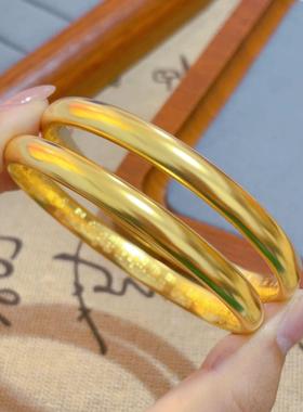 合金手镯 南非矿金【百福手镯】孟加拉赤金 北欧金 锡金 里外一色