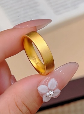 合金戒指 南非矿金【泥鳅背戒指】孟加拉赤金北欧金锡金 里外一色