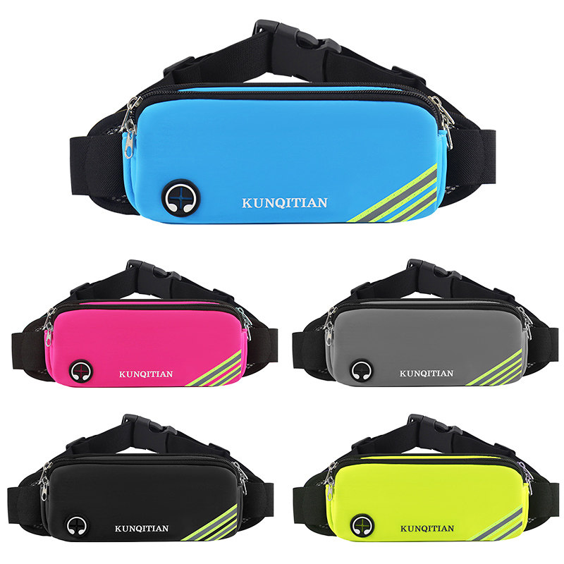 Running waist bag men and women sports mobile phone bag small belt bag marathon fitness equipment multi-functional waterproof cycling bag