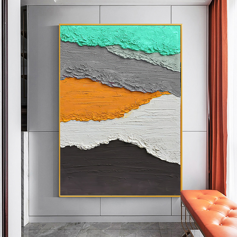 沙发背景墙装饰画客厅走道莫兰迪挂画现代玄关落地高档抽象大画,淘宝优惠券,粉丝福利购,淘宝优惠卷