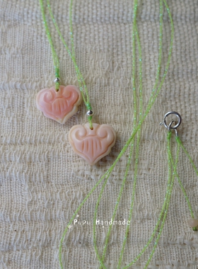 原创手工天然女皇贝编织项链