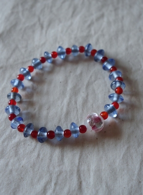 原创琉璃珍珠手链气质国风