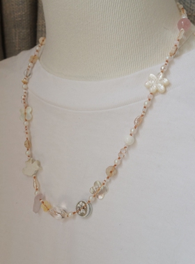 独家原创手工天然水晶飞鸟项链