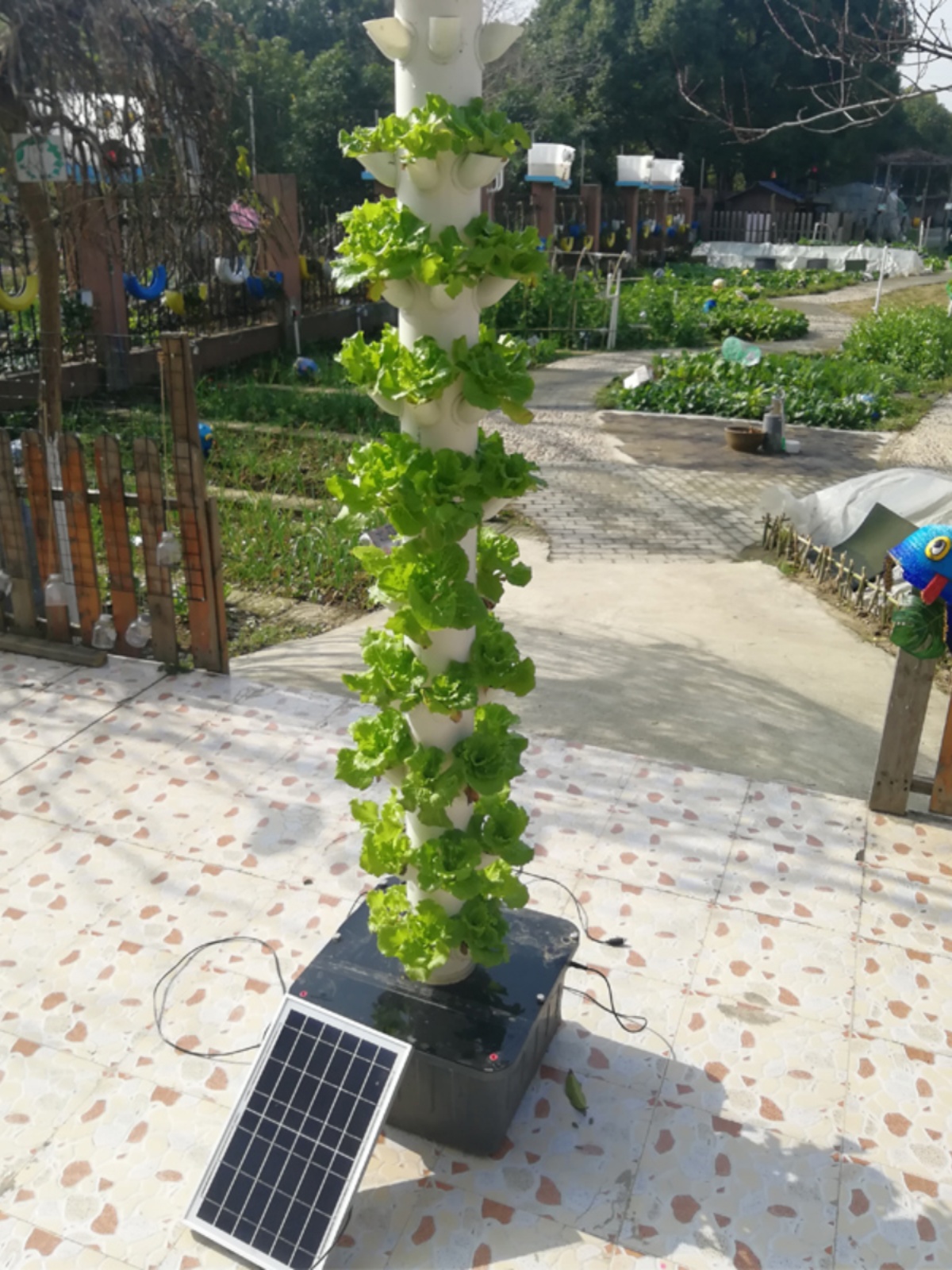 家庭种菜机阳台露海棉水培立柱无土栽培草莓花园楼顶生菜绿植室外-图2