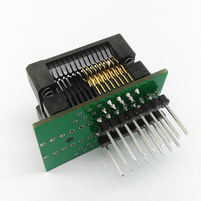 宽体SOP16芯片烧录座 300mil IC测试座 OTS-16（28）-1.27-04-图1