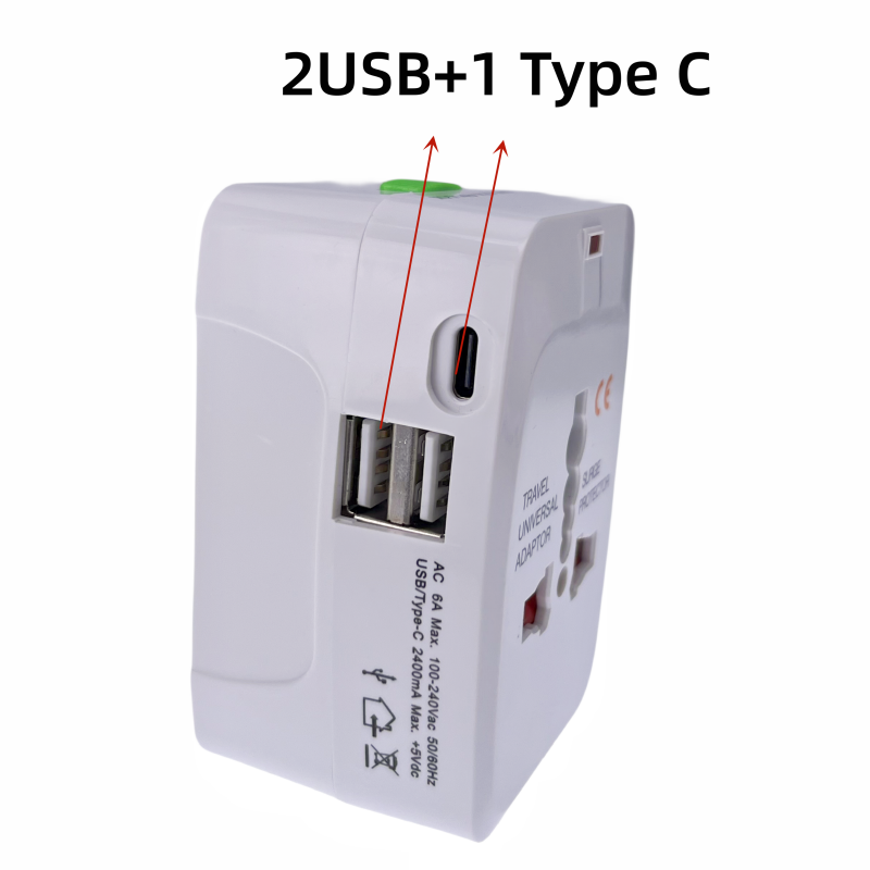 全球通用多功能转换插座出国旅行多国电源插头充电器美澳欧洲英标 - 图2