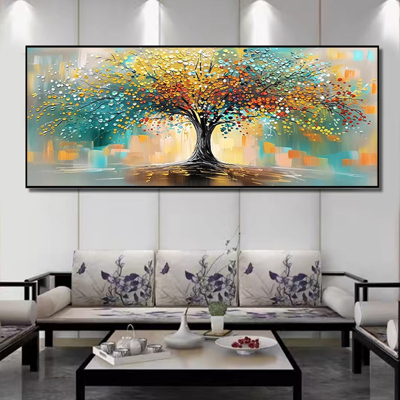 发财树十字绣2026新款客厅钻石画高级感抽象花卉满钻轻奢水钻贴画,淘宝优惠券,粉丝福利购,淘宝优惠卷