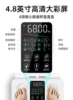 云康宝八电极体脂秤蓝牙充电减肥