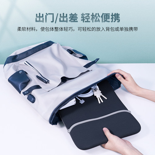 笔记本电脑华为matebook14寸内胆包轻薄防震适用苹果macbook平板iPad Air联想小新pro14超薄保护套13寸小米 - 图0