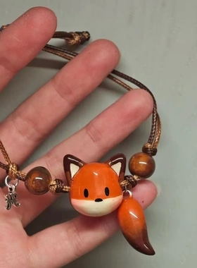 可爱小狐狸手链创意百搭小众设计感童趣甜美配饰高颜值精致手饰女