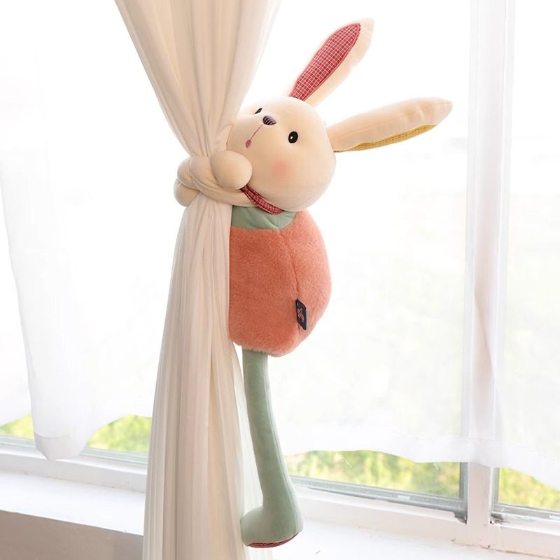 可爱儿童房窗帘绑带毛绒玩具兔子小熊窗帘扣节偶公仔布娃娃绑饰,淘宝优惠券,粉丝福利购,淘宝优惠卷